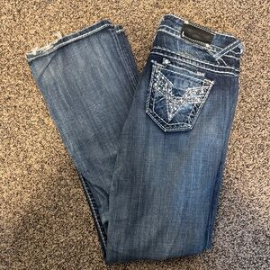 Vigoss Women's Denim Boot Cut Jeans with Embellished Pocket